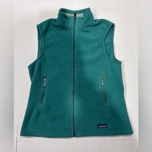 Rare and Vintage Patagonia Synchilla Fleece Full Zip Green Jacket Vest